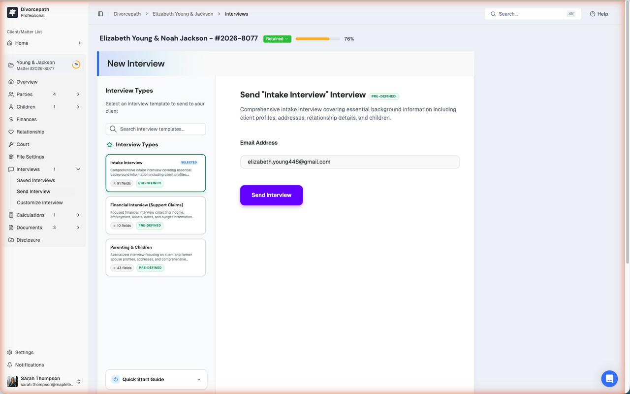 Create interview
