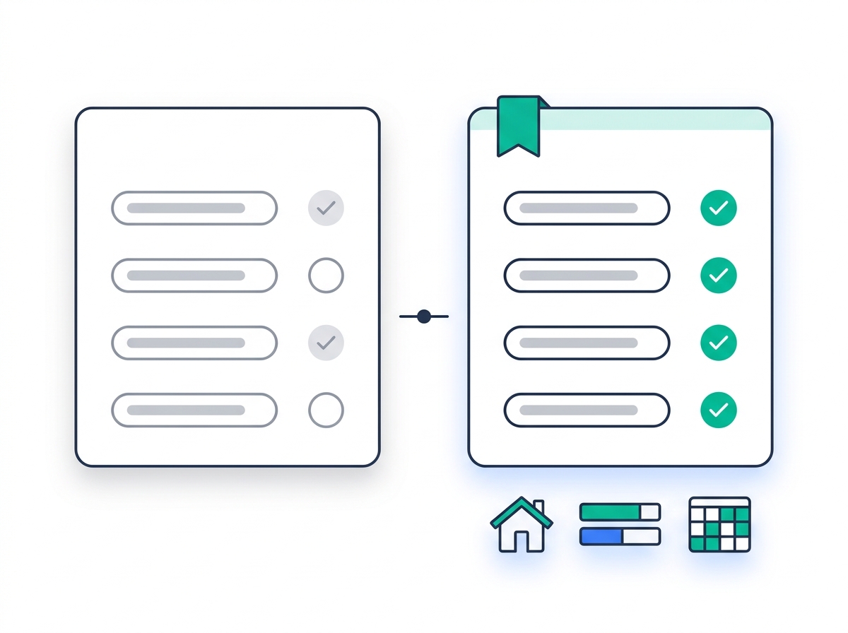 A side-by-side comparison: a legacy platform card on the left with partial feature coverage, the Divorcepath card on the right with complete teal-checkmark coverage, plus matrimonial home, support calculation, and parenting-time accents below — Divorcepath does more across the dimensions that matter.