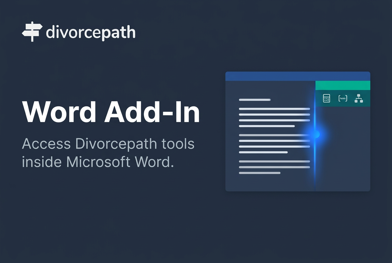 Microsoft Word Add-In for Family Law - Divorcepath